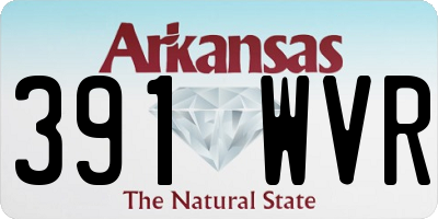 AR license plate 391WVR
