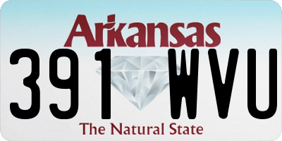 AR license plate 391WVU