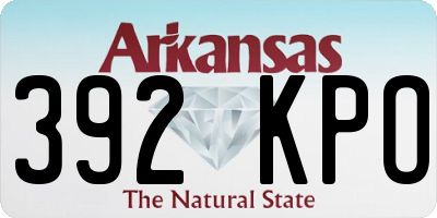 AR license plate 392KPO