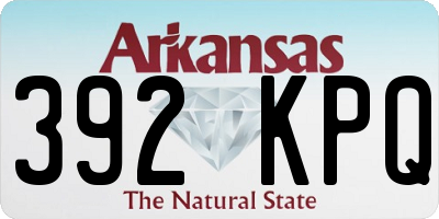 AR license plate 392KPQ