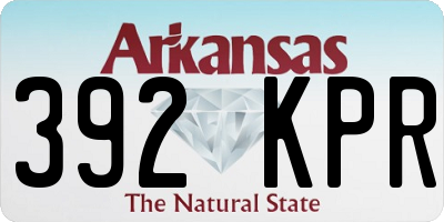 AR license plate 392KPR