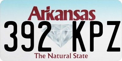 AR license plate 392KPZ