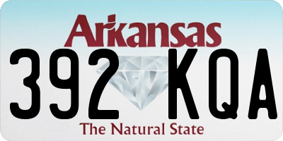 AR license plate 392KQA