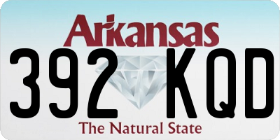 AR license plate 392KQD