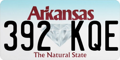 AR license plate 392KQE