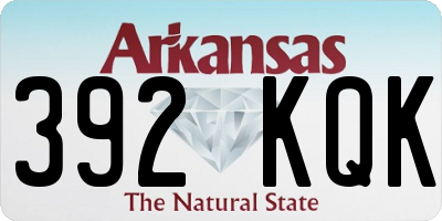 AR license plate 392KQK