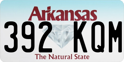 AR license plate 392KQM