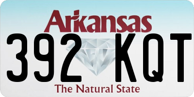 AR license plate 392KQT