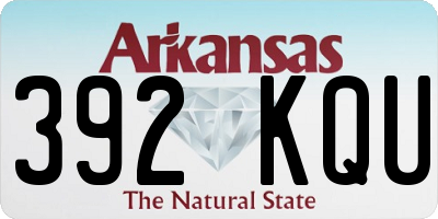 AR license plate 392KQU