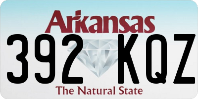AR license plate 392KQZ