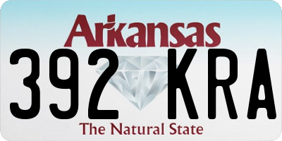 AR license plate 392KRA