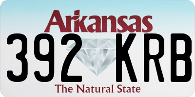 AR license plate 392KRB
