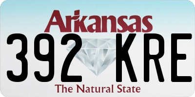 AR license plate 392KRE