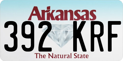 AR license plate 392KRF