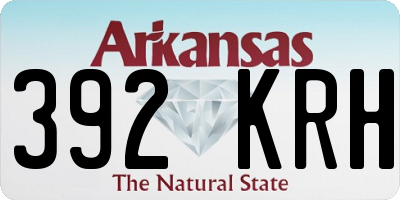 AR license plate 392KRH