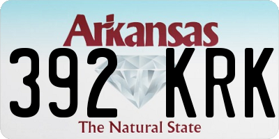 AR license plate 392KRK