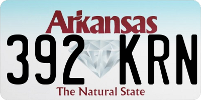 AR license plate 392KRN