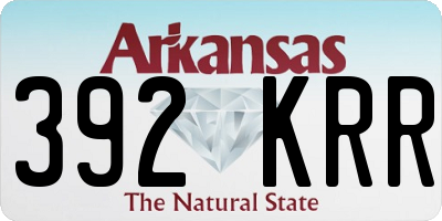 AR license plate 392KRR