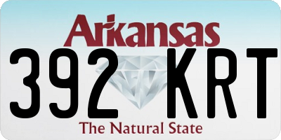 AR license plate 392KRT