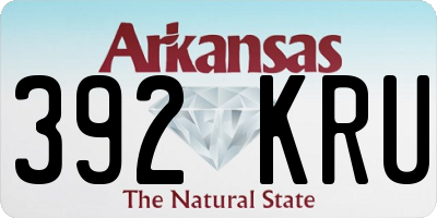 AR license plate 392KRU