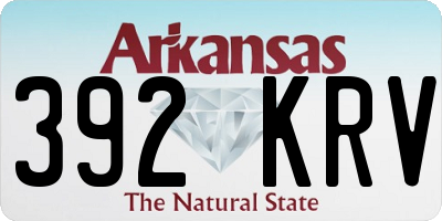 AR license plate 392KRV