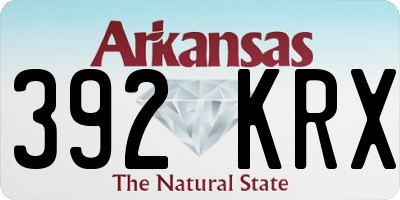 AR license plate 392KRX