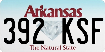 AR license plate 392KSF