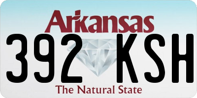 AR license plate 392KSH