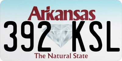 AR license plate 392KSL