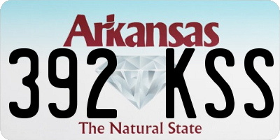 AR license plate 392KSS