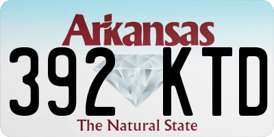 AR license plate 392KTD