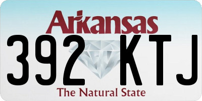 AR license plate 392KTJ