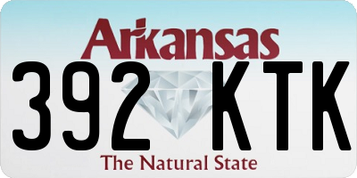 AR license plate 392KTK