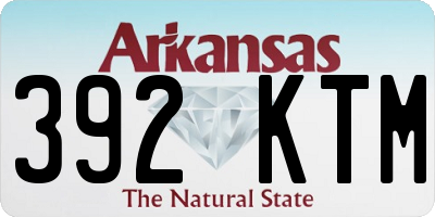 AR license plate 392KTM