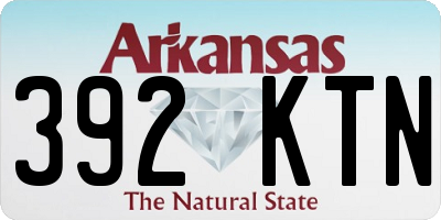 AR license plate 392KTN