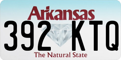 AR license plate 392KTQ