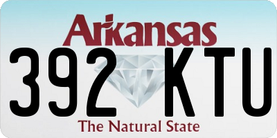 AR license plate 392KTU