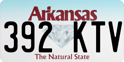 AR license plate 392KTV