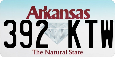 AR license plate 392KTW