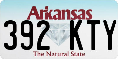AR license plate 392KTY