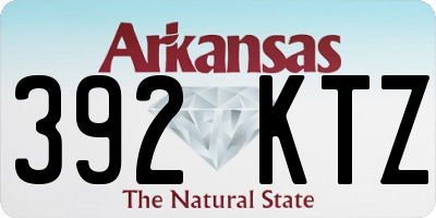 AR license plate 392KTZ