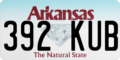 AR license plate 392KUB