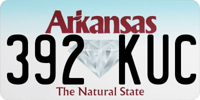 AR license plate 392KUC