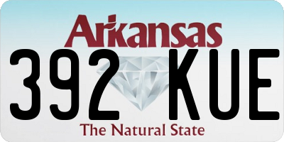 AR license plate 392KUE