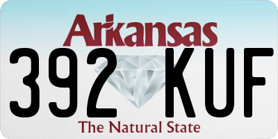 AR license plate 392KUF