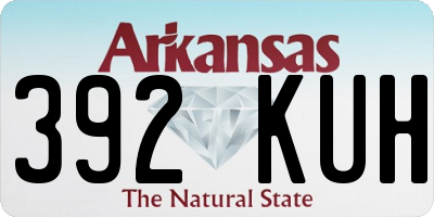 AR license plate 392KUH