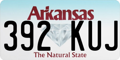 AR license plate 392KUJ