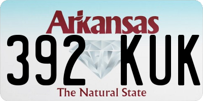 AR license plate 392KUK