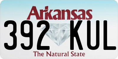 AR license plate 392KUL