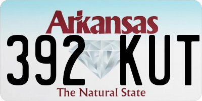 AR license plate 392KUT